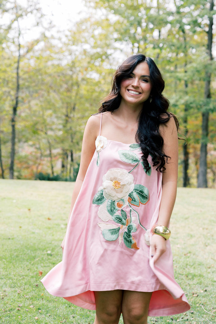 Magnolia Embroidered Dress