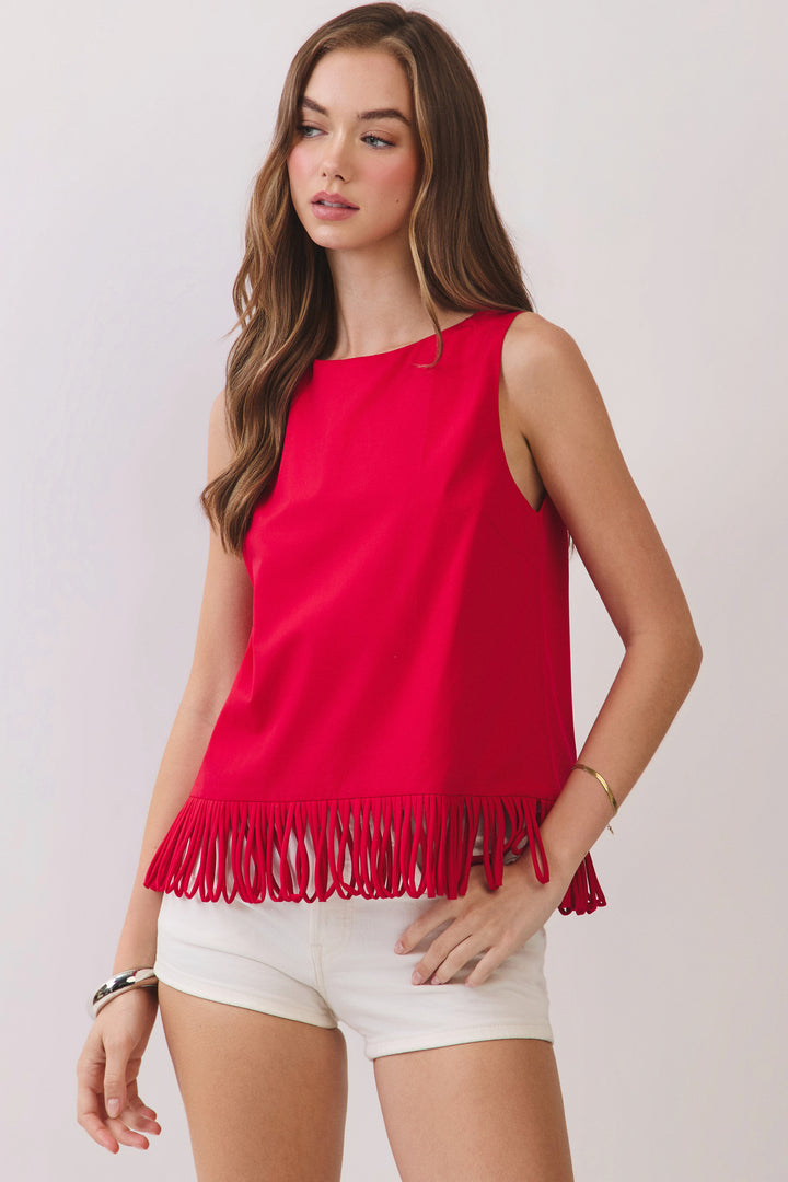Farah Fringe Top