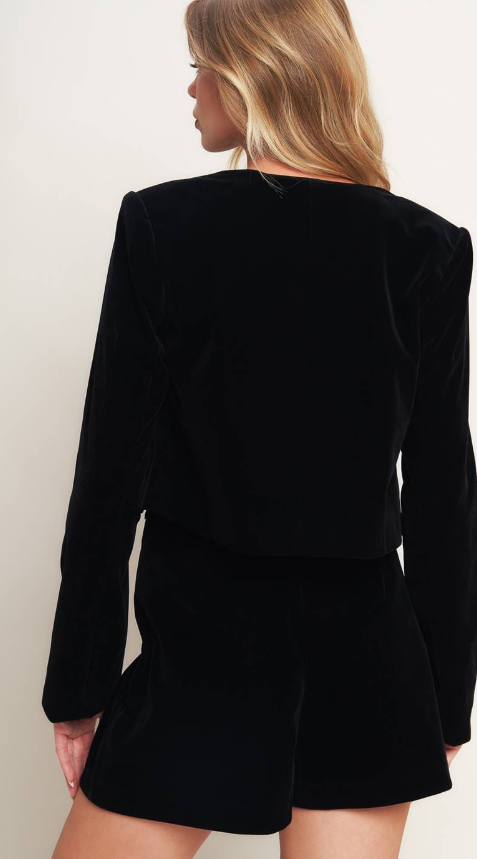 Scalloped Velvet Jacket