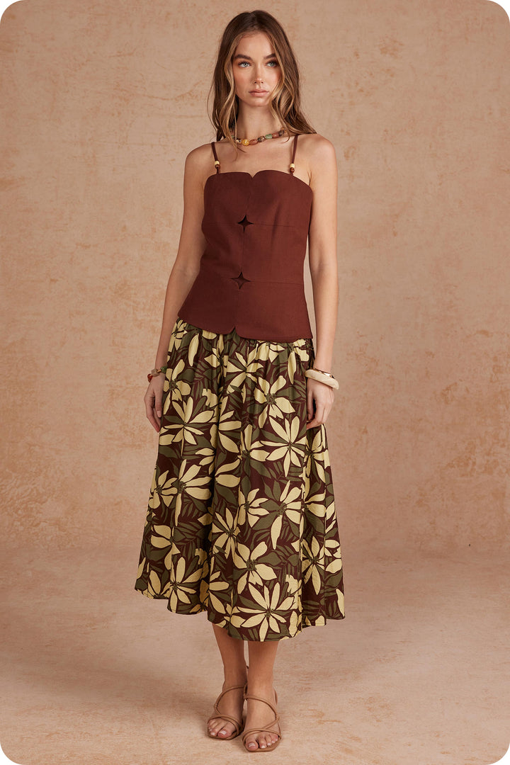 Savannah Panel Print Dress