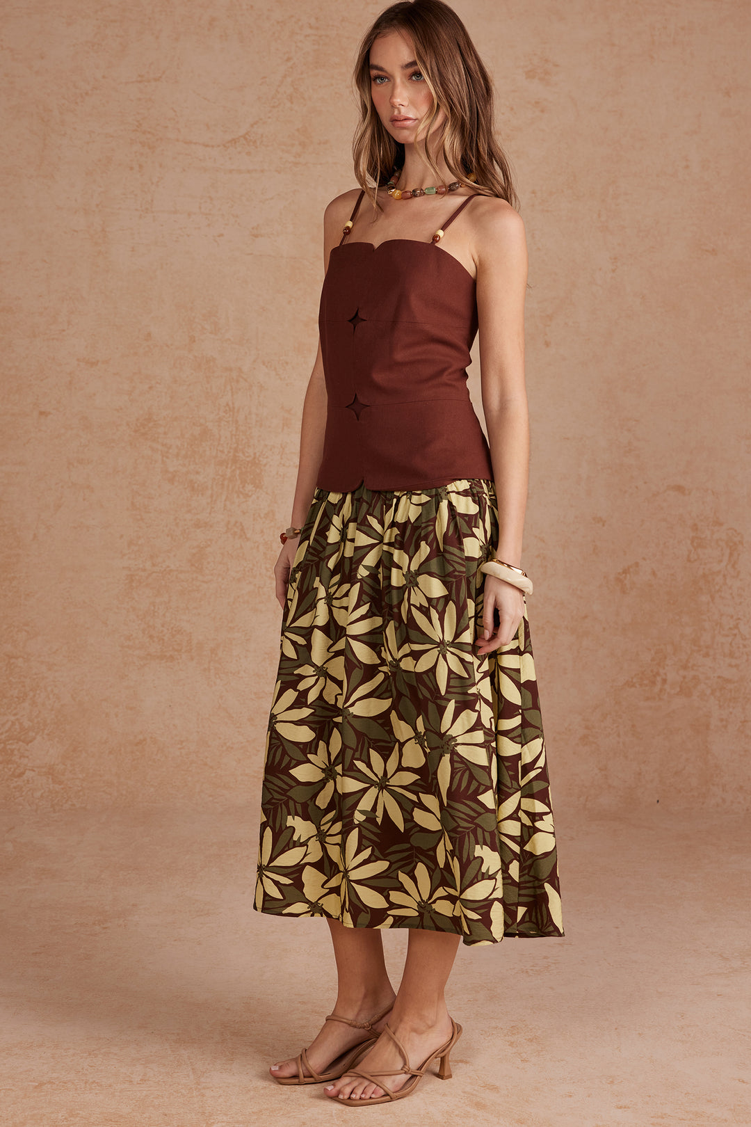 Savannah Panel Print Dress