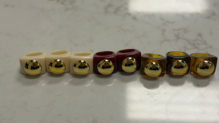 Chunky Gold Accent Ring