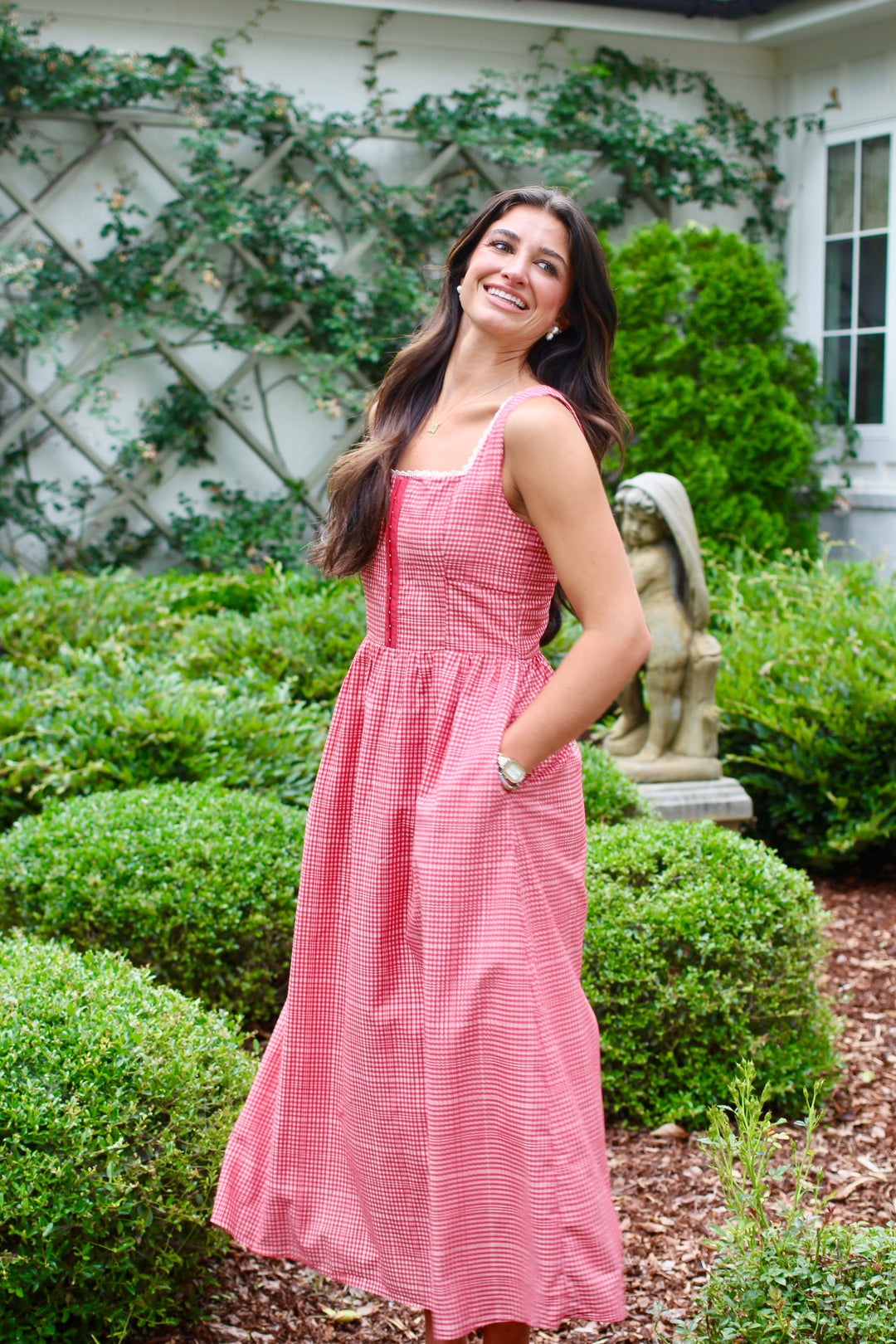 Picnic Corset Gingham Dress