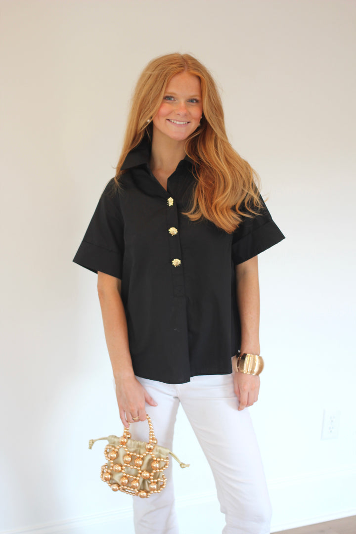 Savannah Gold Button Blouse