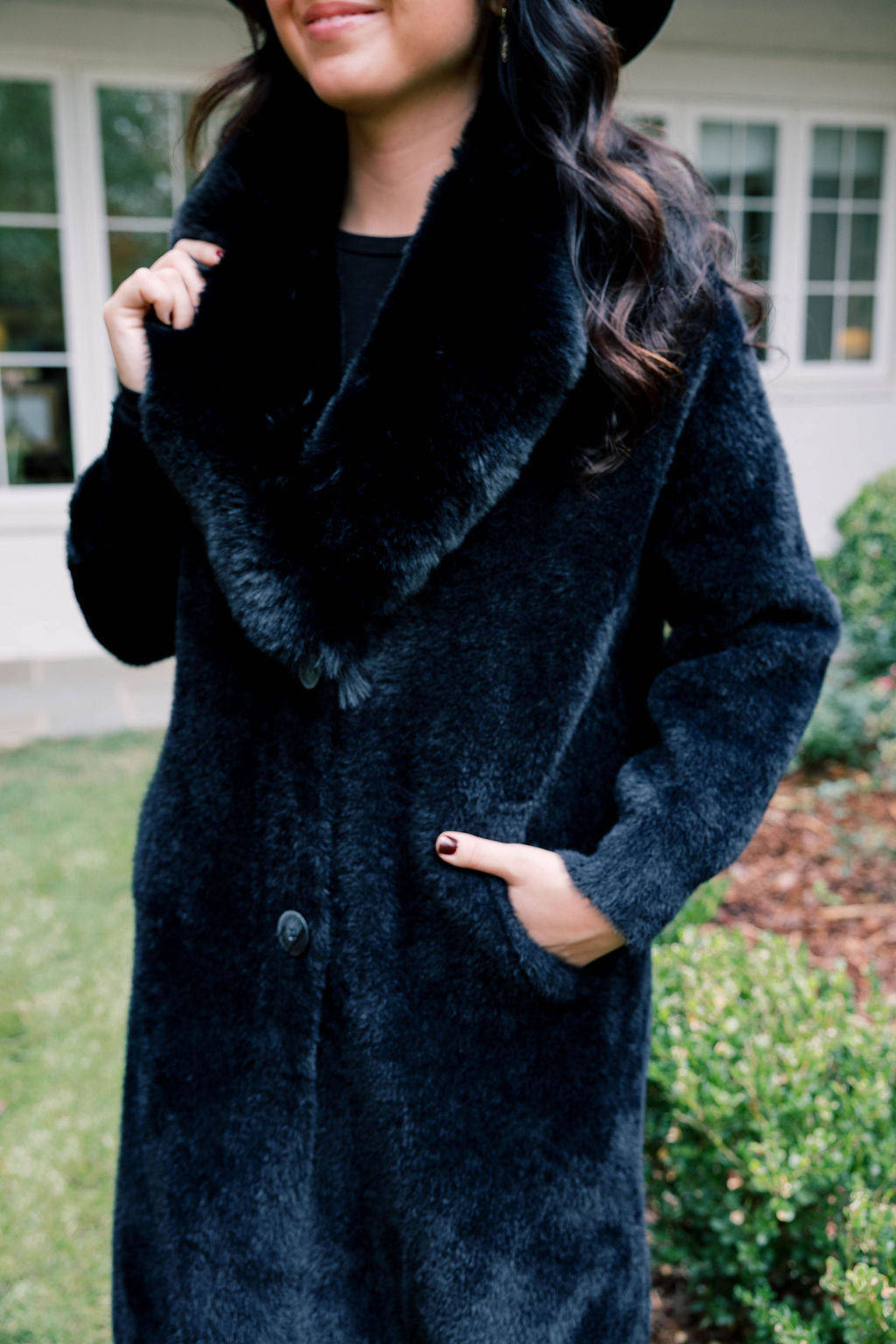 Faux Fur Sweater Jacket