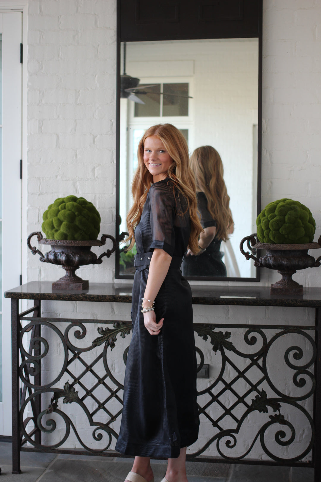 Mesh Midi Dress