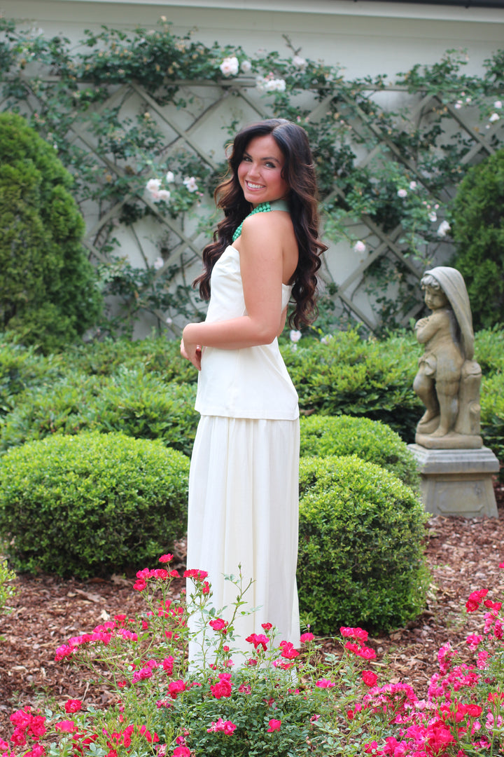 Drop Waist Strapless Dress