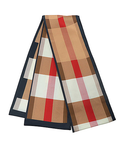 Biscayne Plaid Scarf - Beige/Multi
