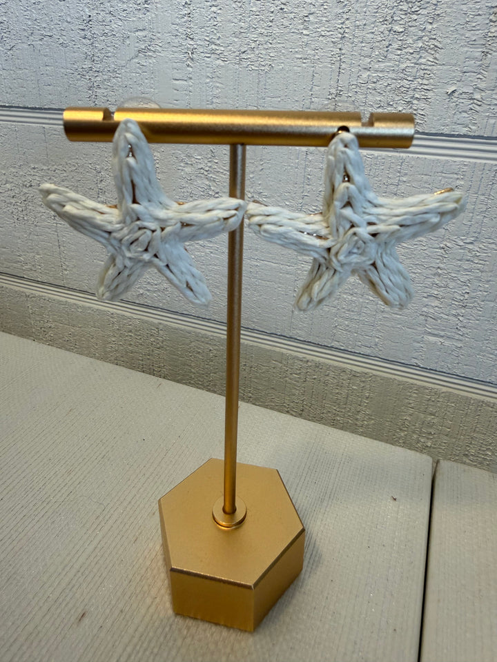 Woven Star Earrings