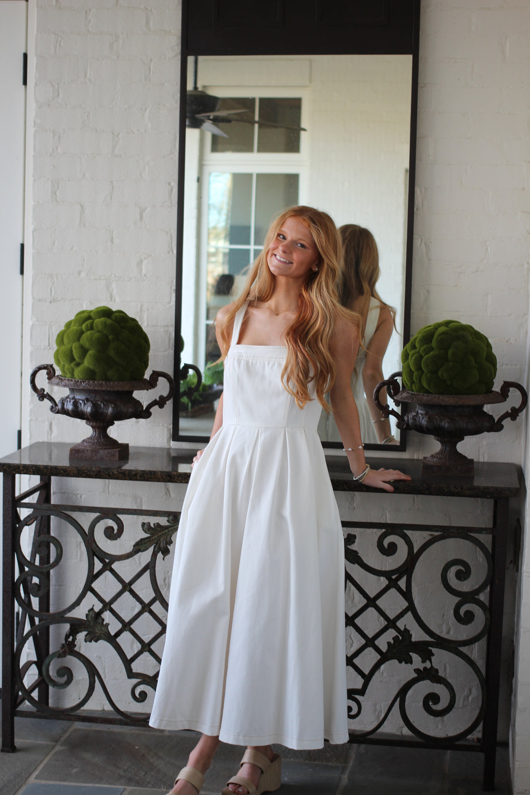 White Dunes Denim Dress