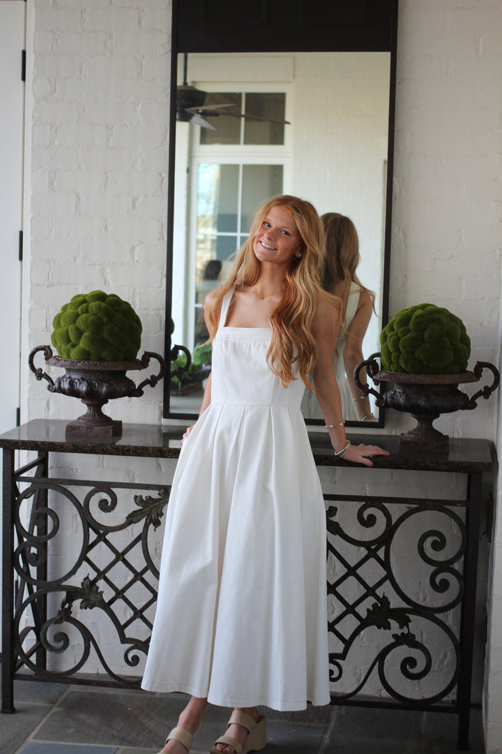 White Dunes Denim Dress