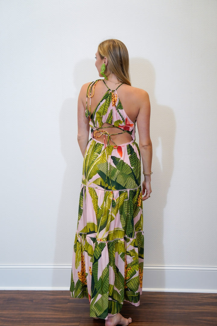 Banana Leaves Maxi Dress