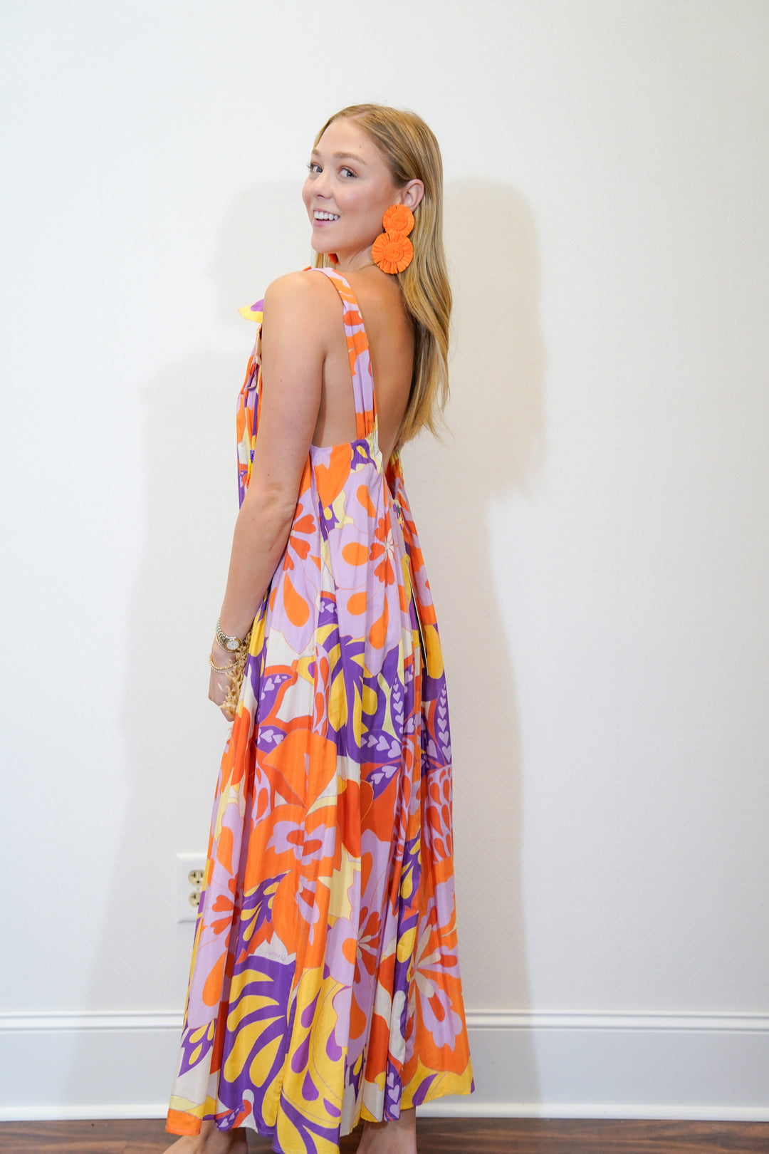 Lee Floral Sleeveless Maxi Dress