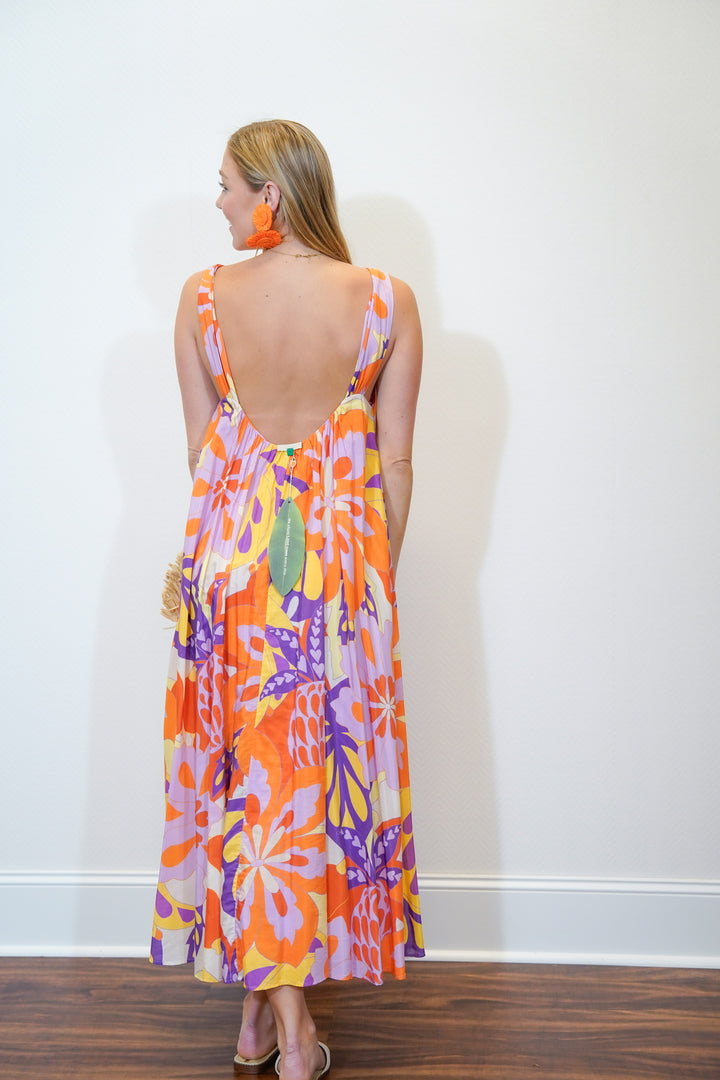 Lee Floral Sleeveless Maxi Dress