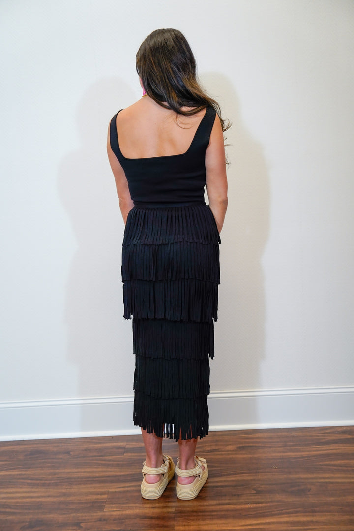 Knit Fringe Dress