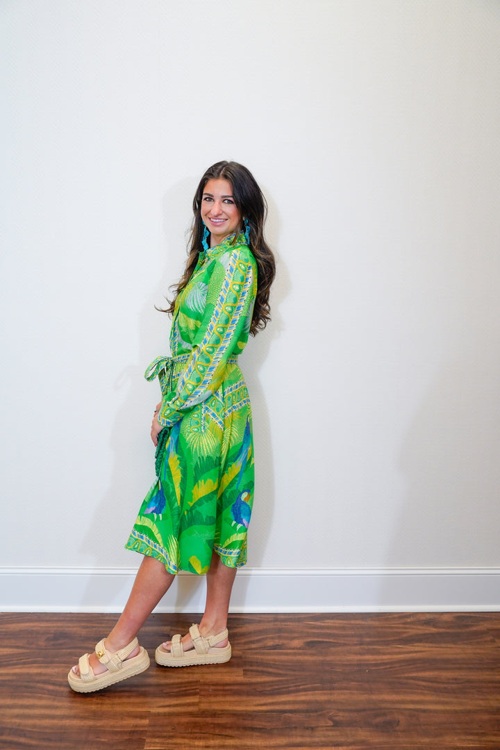 Macaw Scarf Dress