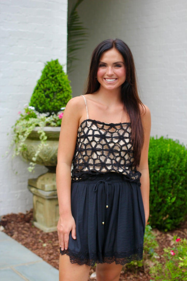 Floral Crochet Top