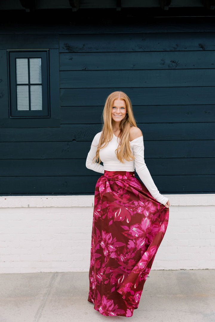 Fuchsia Fields Skirt