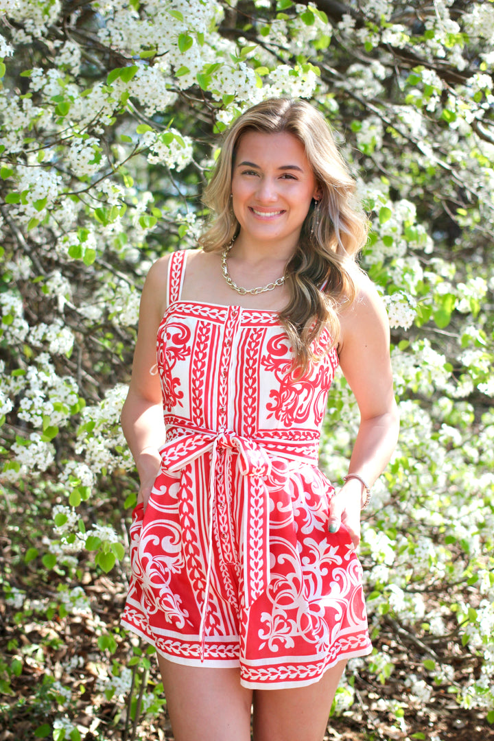 Ruby Red Romper