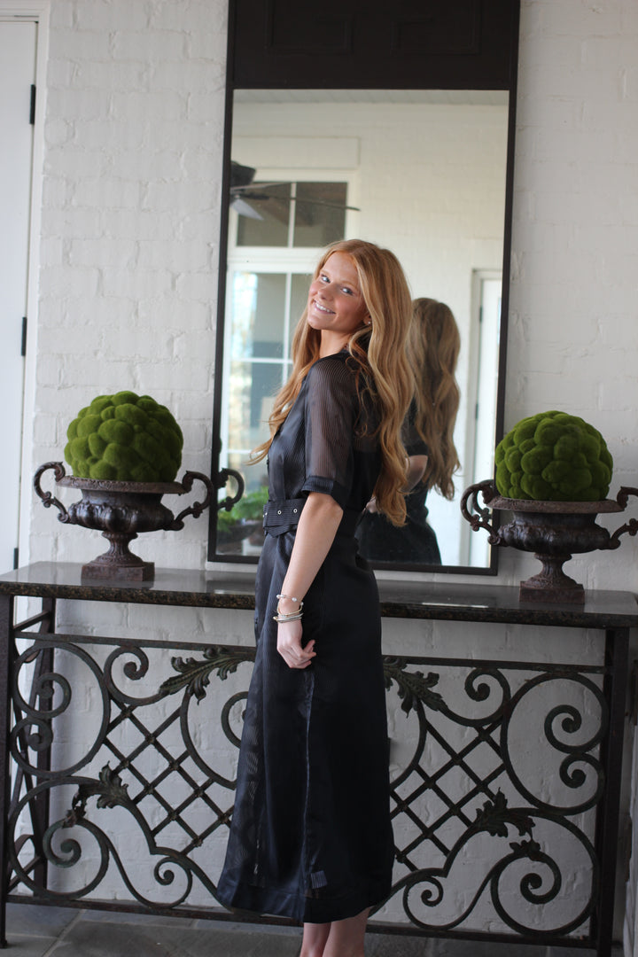 Mesh Midi Dress