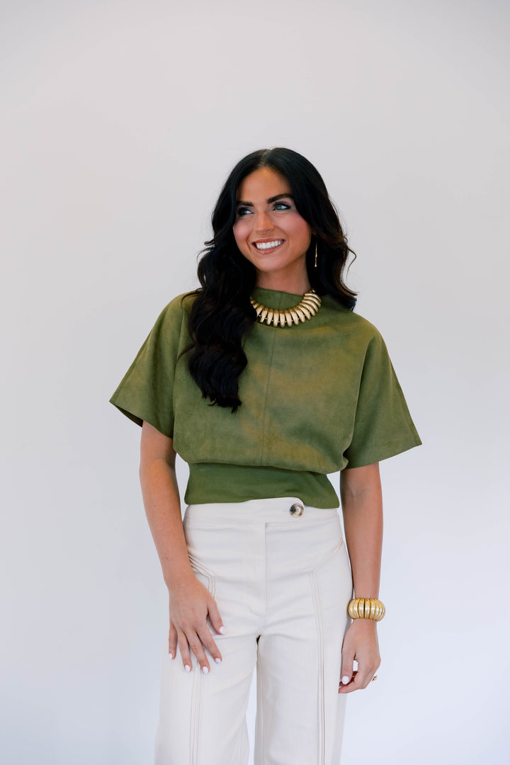 Ines Suede Top