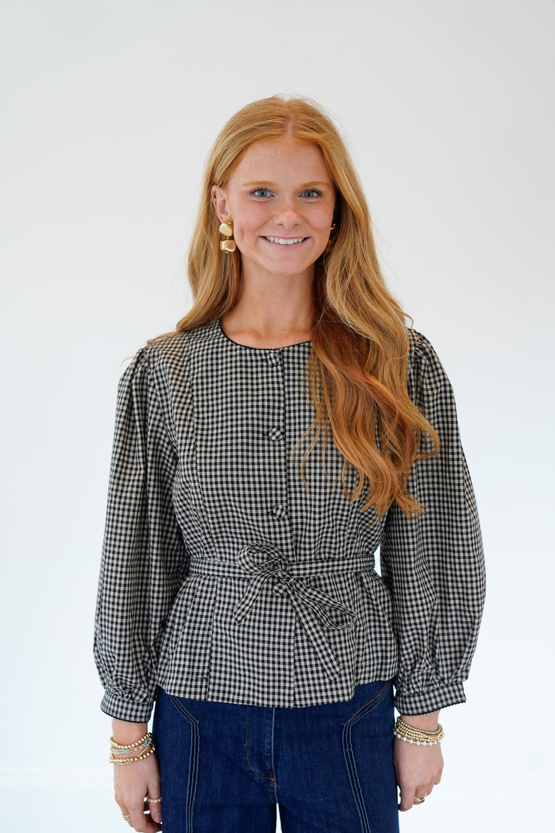 Maia Checkered Top