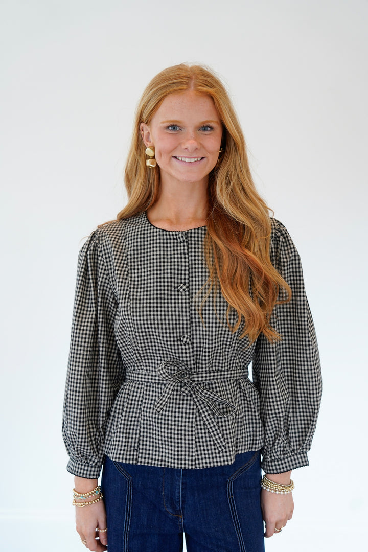 Maia Checkered Top