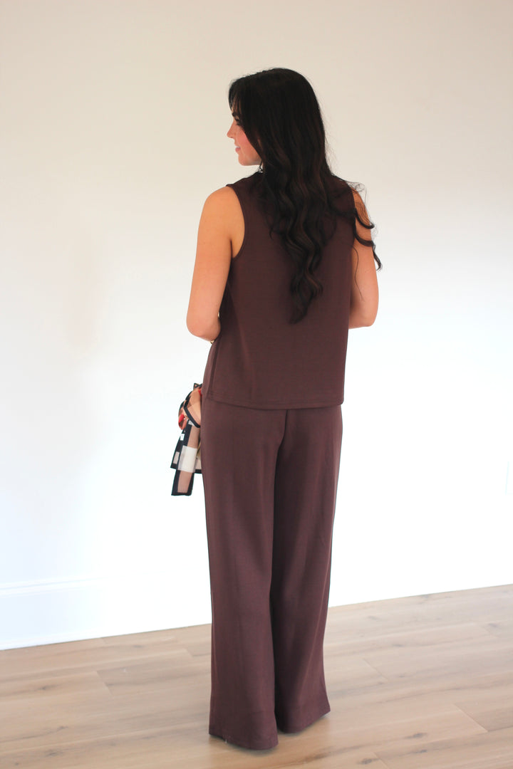 Sleeveless Mock Neck Set
