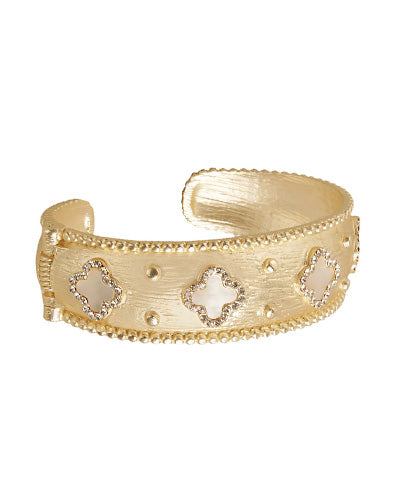 Clover Station Cuff Bracelet