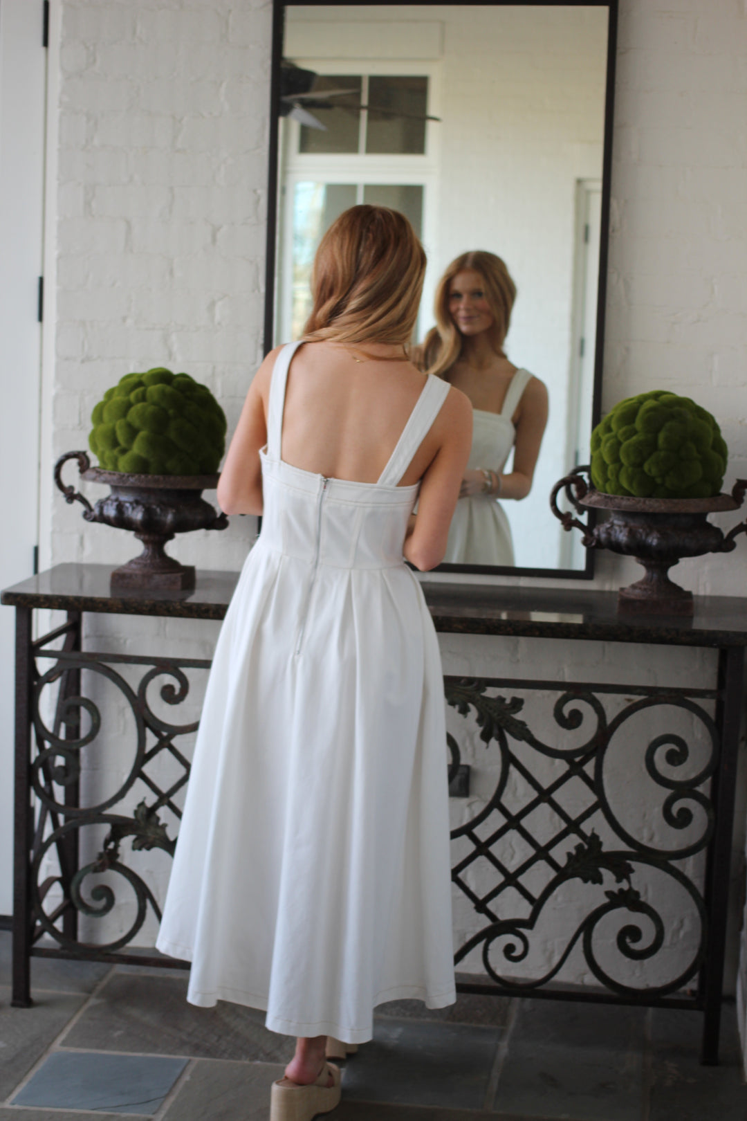 White Dunes Denim Dress
