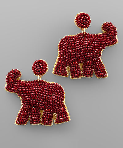 Elsa Elephant Hoop - Burgundy