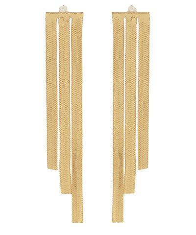 Formal Gold Drop Earrings