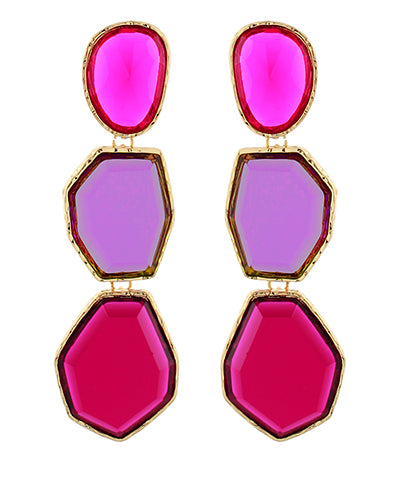 Blue Multi Earring - Blue Multi