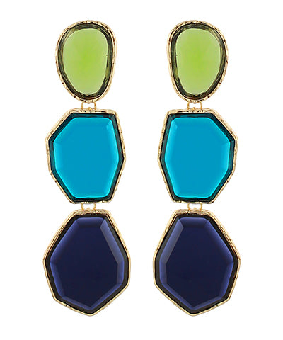Green Multi Earring - Green/Multi