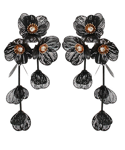 Noir Filigree Drop - Black