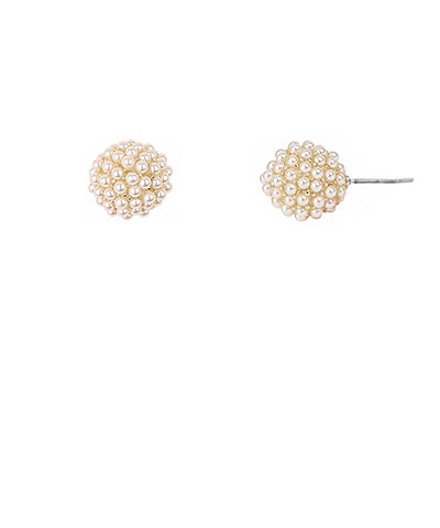 Pearl Ball Stud - Cream