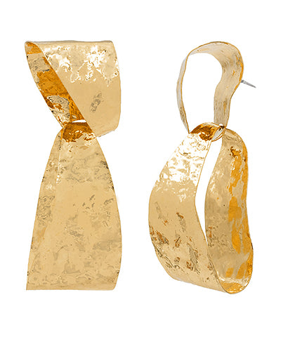 Gold Arch Statement Earring - Gold