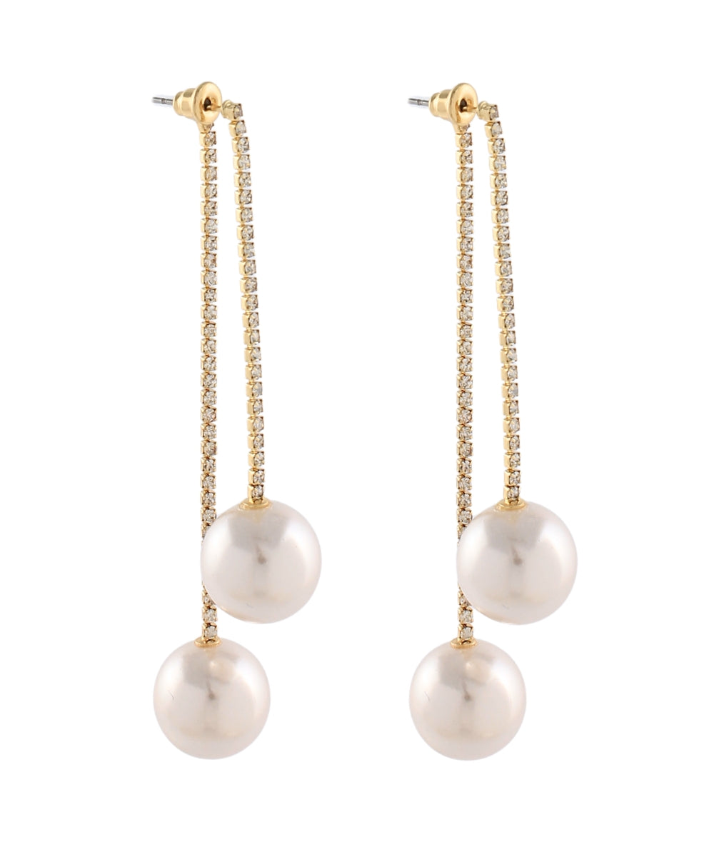 Pearl Front Back Earrings