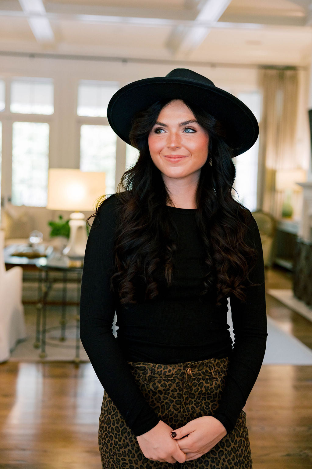 Leopard Ruffle Jeans