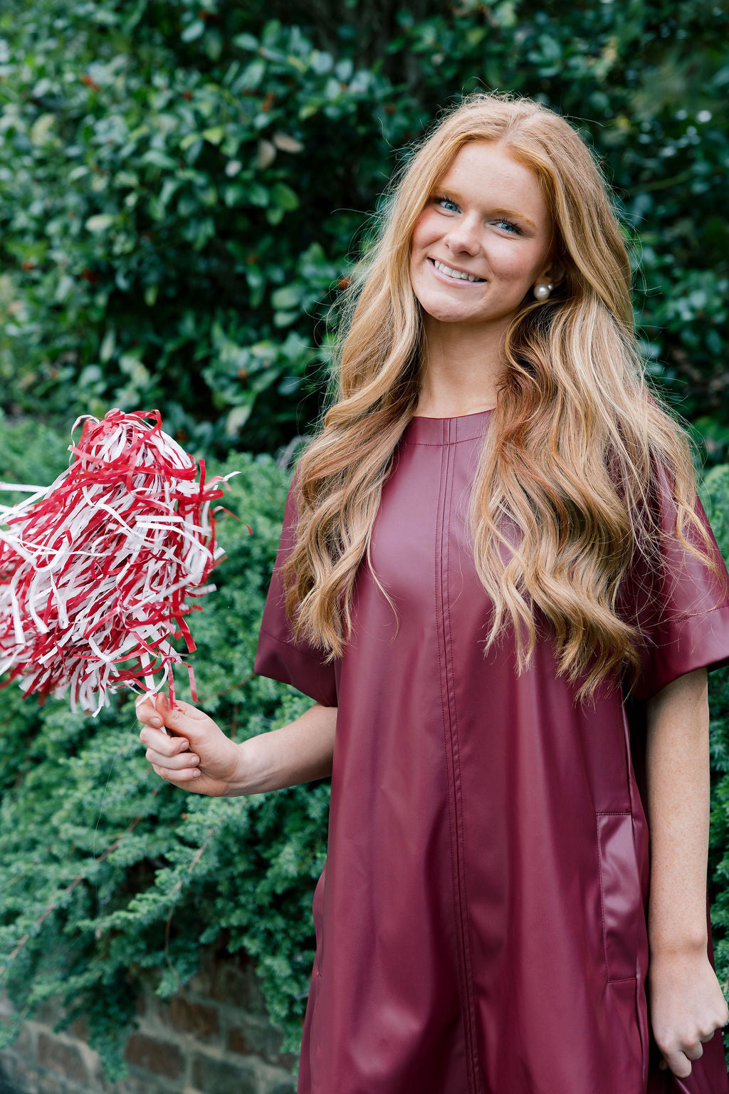 Flared Vegan Leather Dress