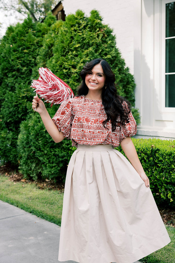 Red Roses Bubble Top
