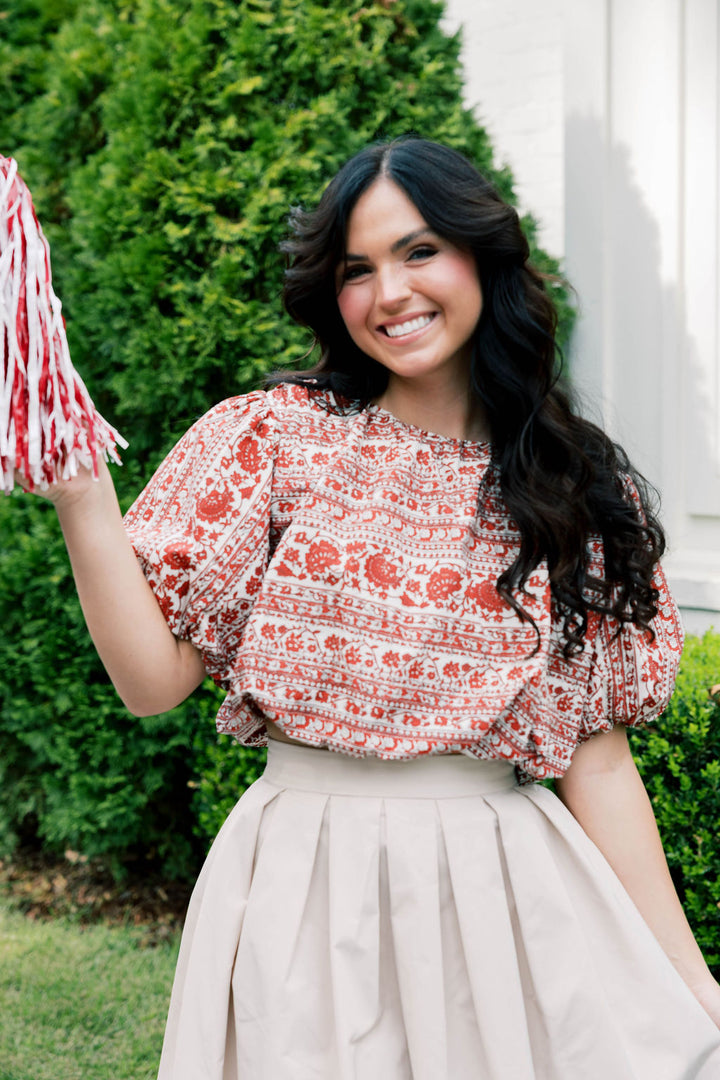 Red Roses Bubble Top