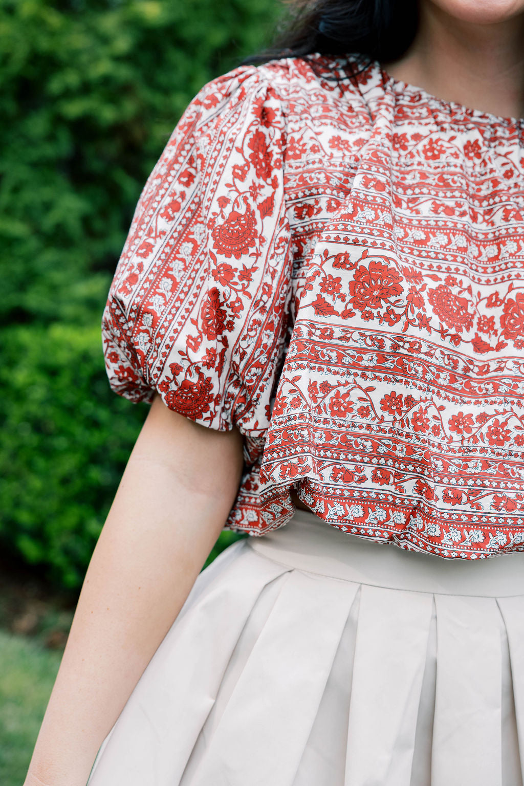 Red Roses Bubble Top