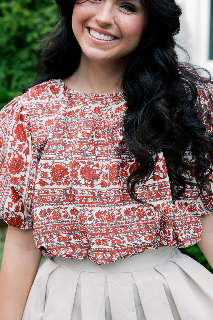 Red Roses Bubble Top