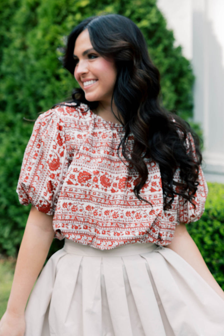 Red Roses Bubble Top