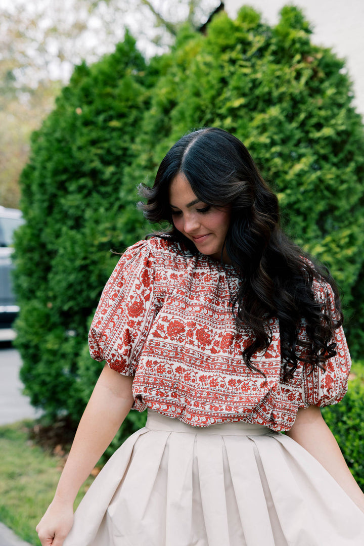 Red Roses Bubble Top