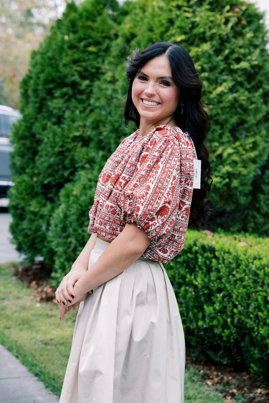 Red Roses Bubble Top