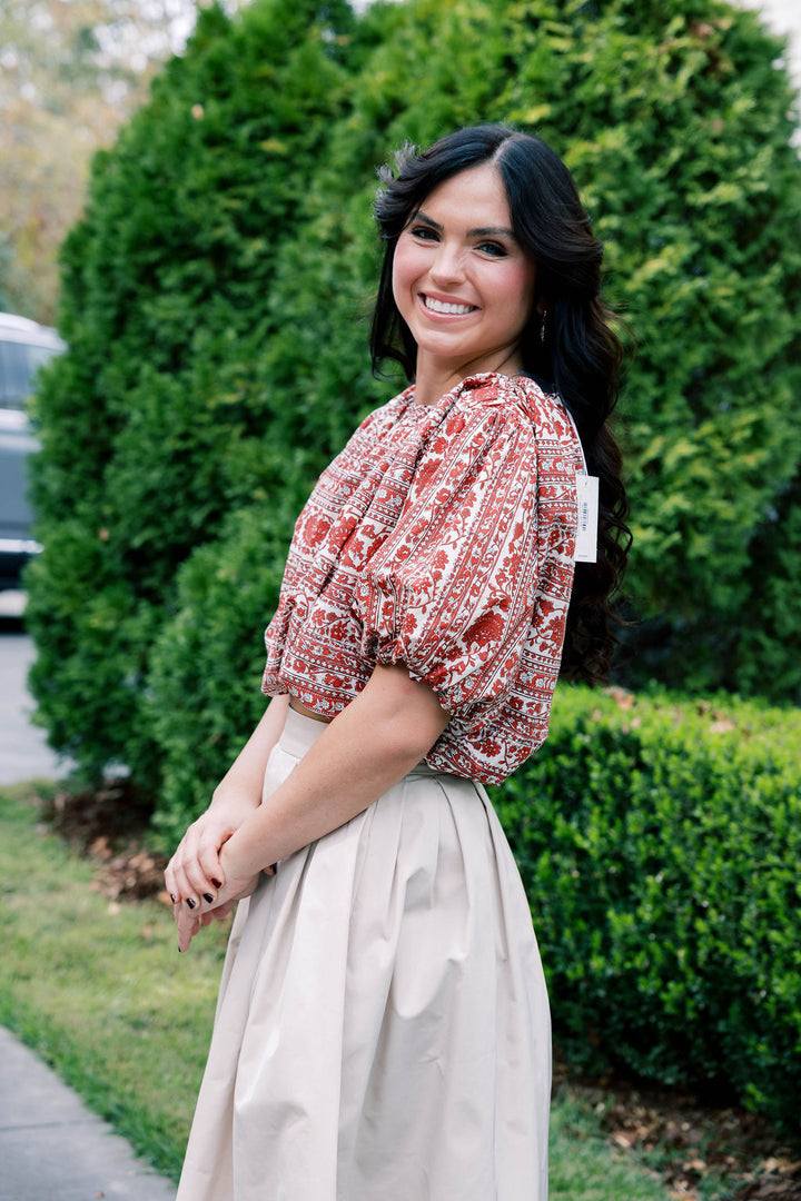 Red Roses Bubble Top