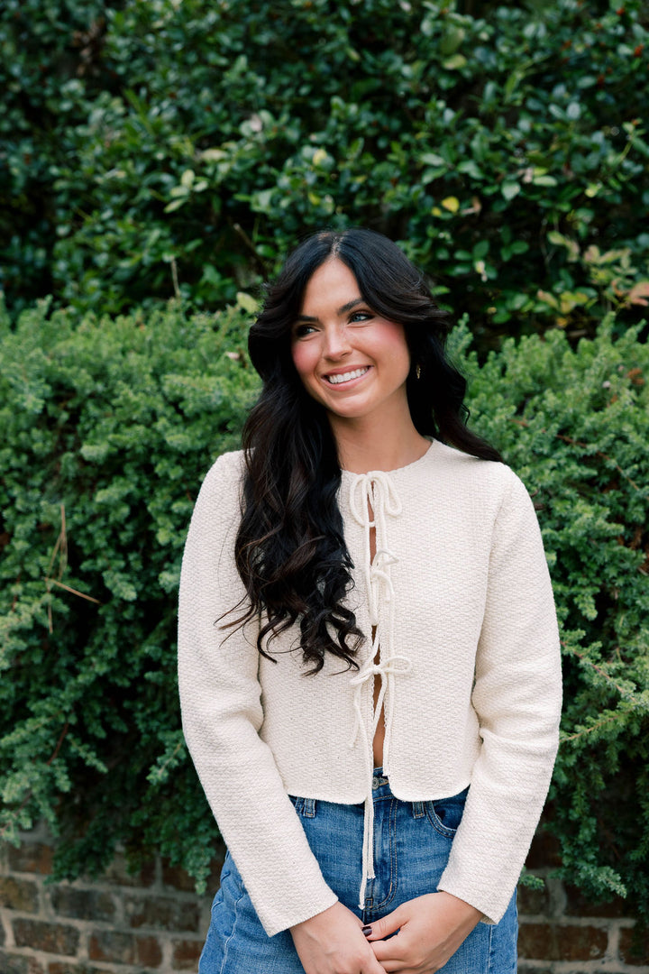 Tied Up Cardigan Sweater
