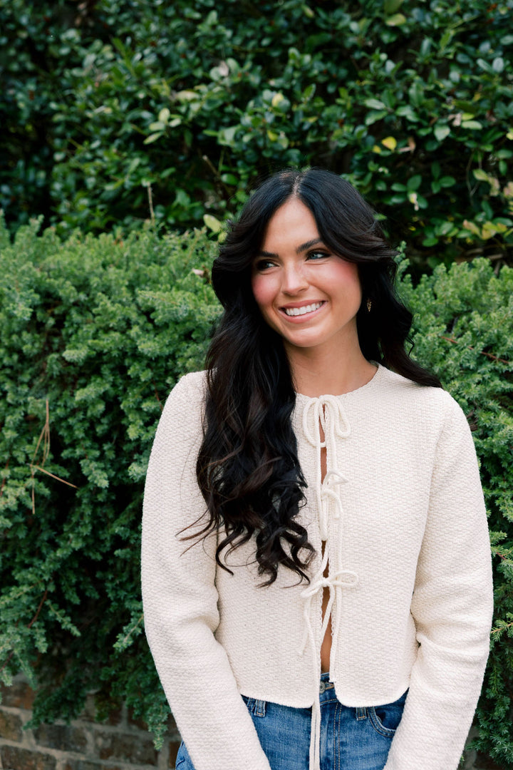 Tied Up Cardigan Sweater